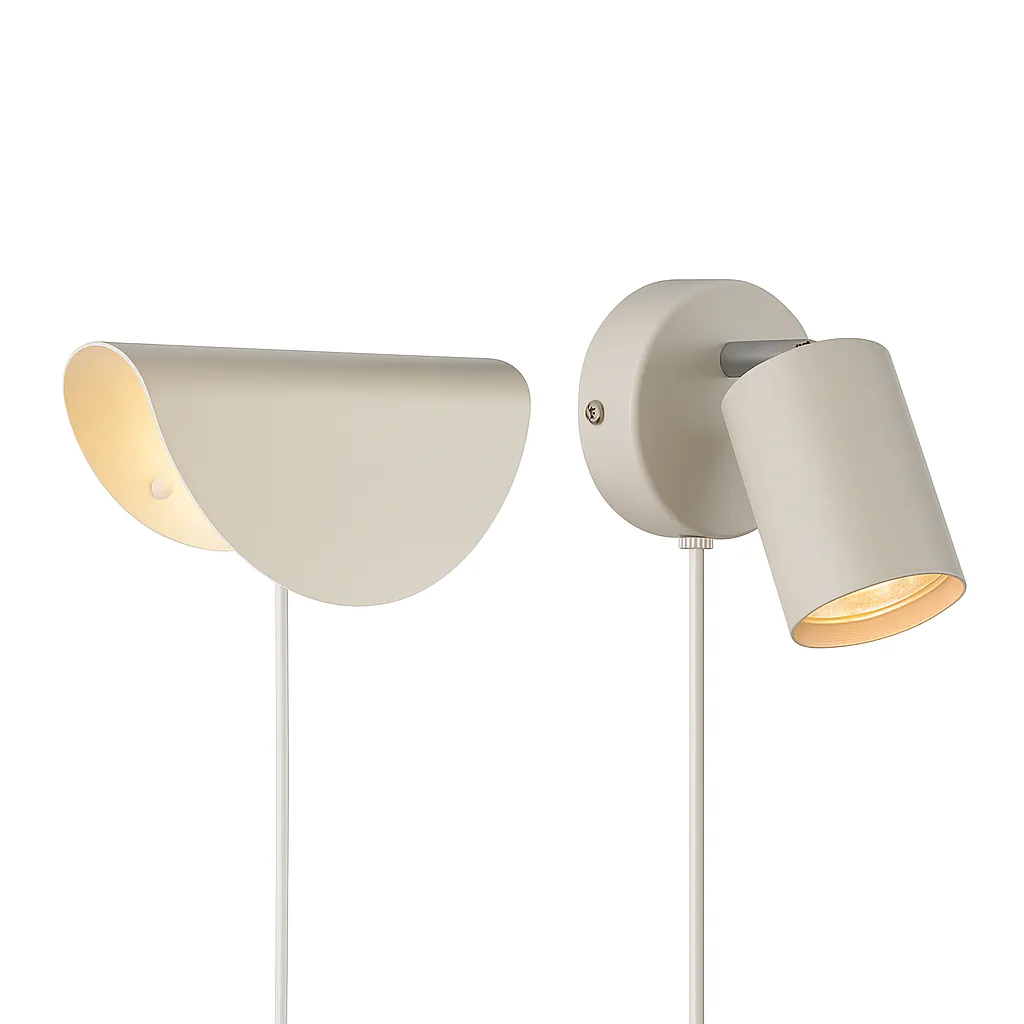 Beige design væglamper