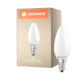 Ledvance Classic LED E14 Kerte Matt 2.5W 470lm - 827 Ekstra Varm Hvid | Dæmpbar - Erstatter 40W