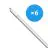 Fordelspakke 6x Bright Choice LED Vandtæt Lysrender 17W 1870lm - 840 Kold Hvid | 120cm